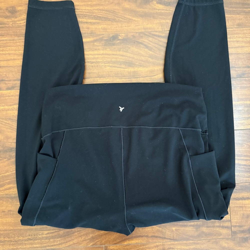 Old Navy Active StudioSmooth Extra High-Rise Leggings Black XL‎ Go-Dry Pockets - Picture 5 of 8